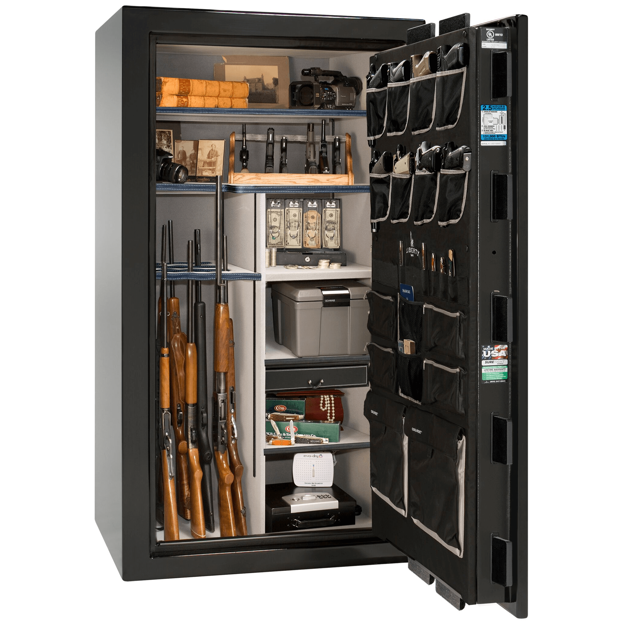 Magnum Series | Level 8 Security | 2.5 Hours Fire Protection | 50 | Dimensions: 72.5"(H) x 42"(W) x 32"(D) | Charcoal 2 Tone | Electronic Lock, photo 2