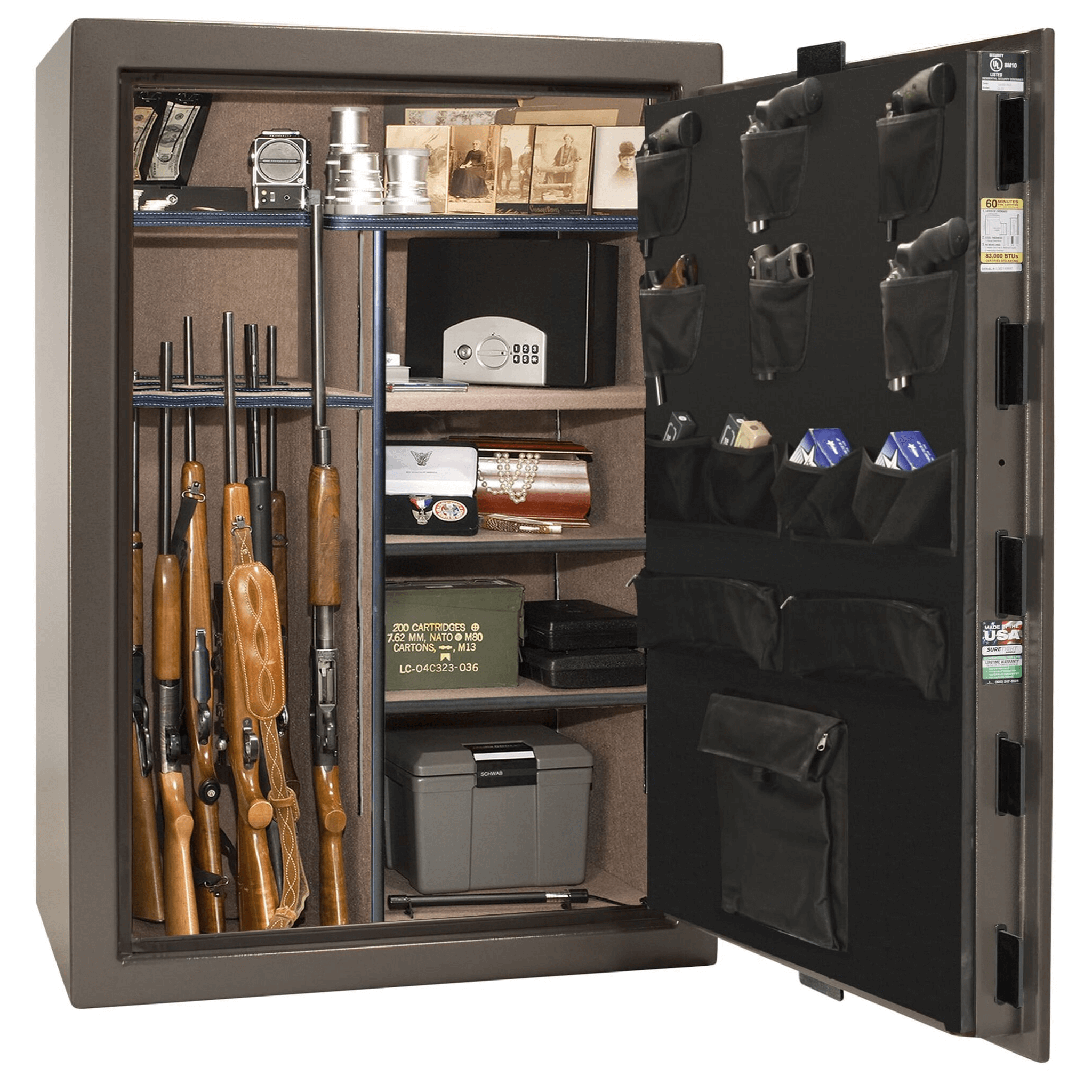 Fatboy Jr. Series | Level 3 Security | 75 Minute Fire Protection | 48XT | Dimensions: 60.5"(H) x 42"(W) x 25"(D) | Extreme 6 in 1 Flex Interior | Bronze Textured | Mechanical Lock, photo 28