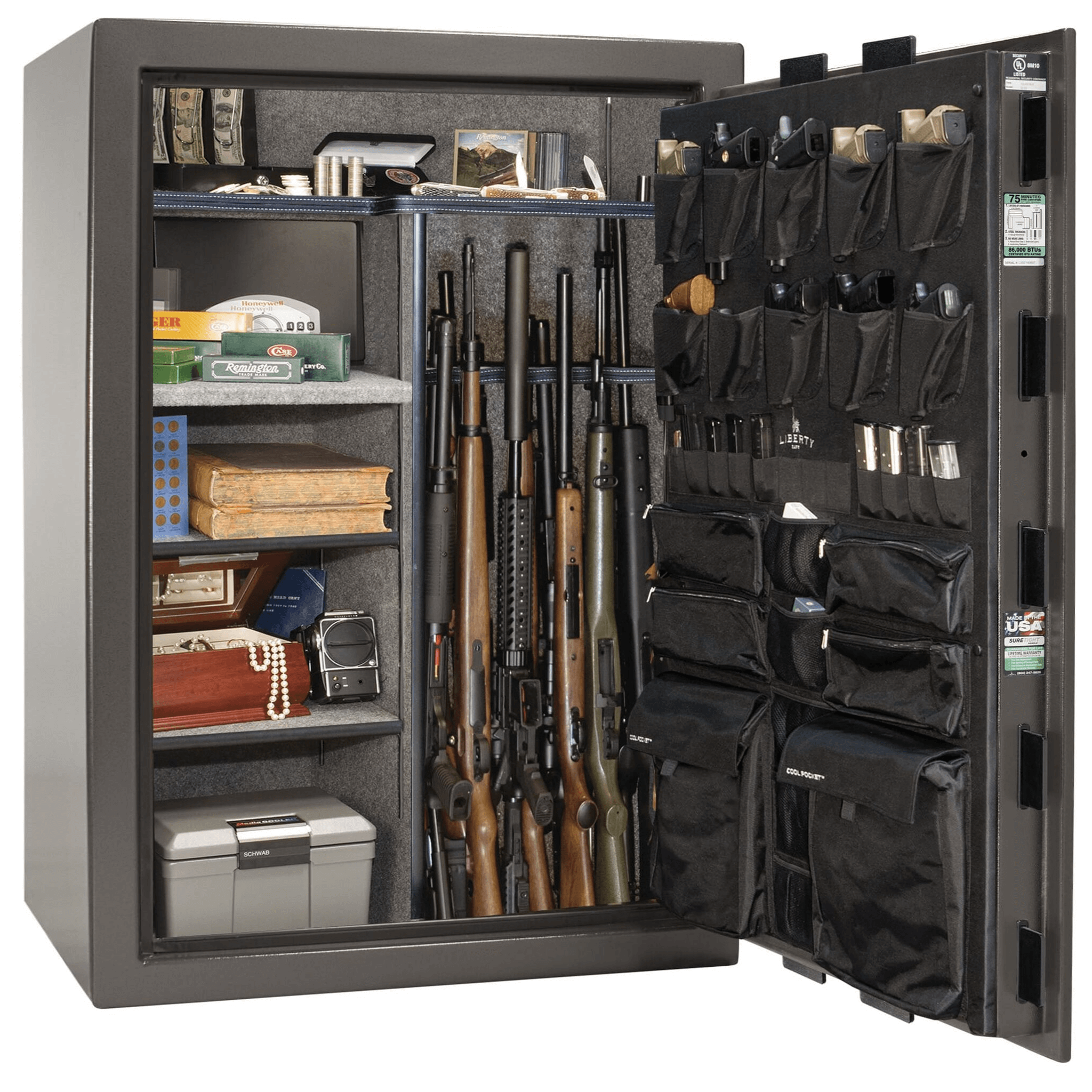Liberty Fatboy 64 Extreme Gun Safe with Mechanical Lock, view 8