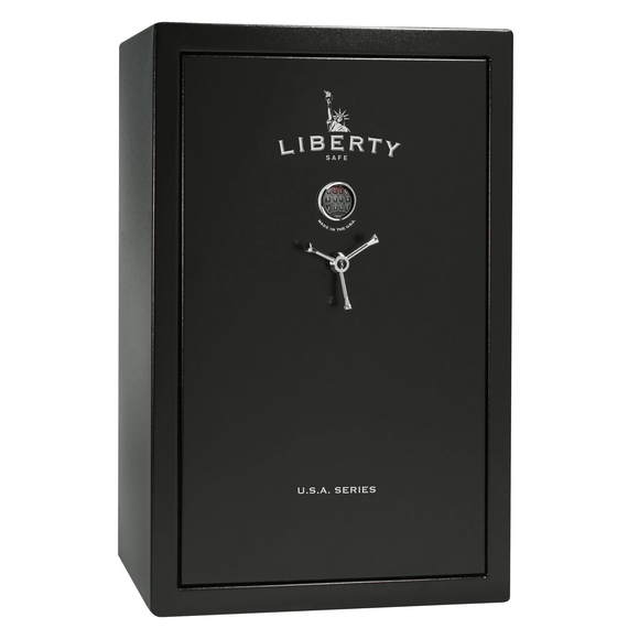 USA | 48 | Level 2 Security | 40 Minute Fire Protection | Black | Chrome Electronic Lock | 60.5"(H) x 42"(W) x 25"(D), photo 1