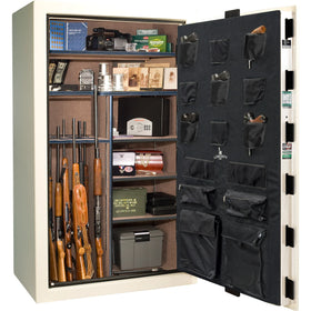 Liberty Colonial 50 Gloss White with Flag Gun Safe, image 2 