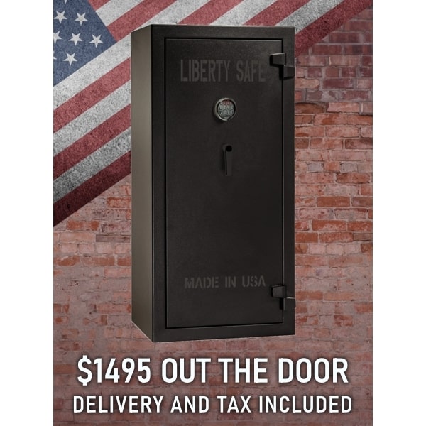 Liberty Tactical 24 Black Gun Safe with Electronic Lock - OUT THE DOOR, image 1 